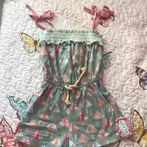 Matilda Jane size 4 happy camper romper